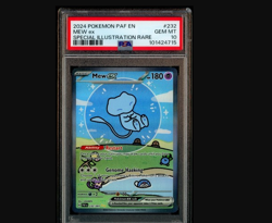 2024 Pokemon PAF EN Paldean Fates Special Illustration Rare #232 Mew ex PSA 10 - Image 1