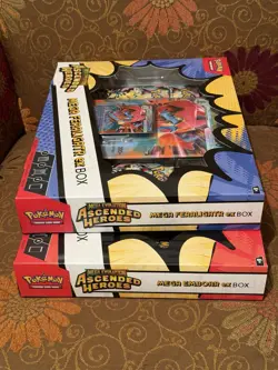 Pokemon TCG Ascended Heroes Mega Emboar & Feraligatr Ex Boxes SEALED (Lot Of 2) - Image 3