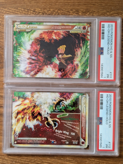 2X 2010 Pokemon HGSS Heart Gold Soul Silver PSA 1 Ho-Oh Holo #112 111 SEQUENTIAL - Image 1