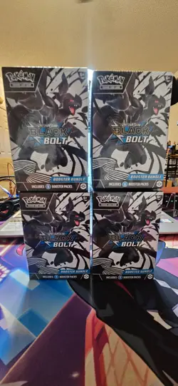 Pokemon TCG Black Bolt Booster Bundle [LOT OF 4] SEALED - Image 1