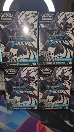 Pokemon TCG Black Bolt Booster Bundle [LOT OF 4] SEALED - Image 2