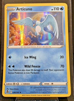 Pokemon TCG Articuno Silver Tempest Cosmos Holo 36/195 NM - Image 1