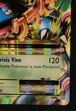 2016 Pokemon XY Evolutions M Venusaur EX #2/108 Mega Holo Rare EX-NM - Image 4