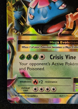 2016 Pokemon XY Evolutions M Venusaur EX #2/108 Mega Holo Rare EX-NM - Image 5