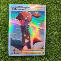 Misty Summer Full Art Goddess Story Pokemon Waifu Trading Card Holofoil Alt - Image 2