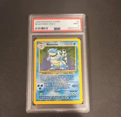 1999 POKEMON BASE SET UNLIMITED #2 BLASTOISE-HOLO PSA 9 - Image 1