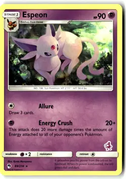 Espeon - 89/214 (Mewtwo Stamped) 089/214 Promo Battle Academy Pokemon Near Mint - Image 1