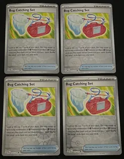 Bug Catching Set 102/131 Reverse Holo X4 Playset 4x Prismatic Evolutions NM - Image 1