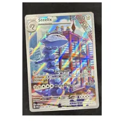 Pokemon TCG Steelix 208/182 SV04 Paradox Rift Illustration Rare Holo 180HP - Image 1