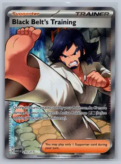 BLACK BELT'S TRAINING 255/217 HOLO ULTRA RARE POKEMON ASCENDED HEROES NM/M - Image 1
