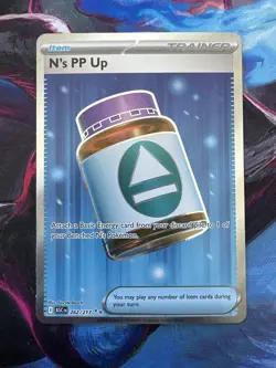 Ascended Heroes N's PP Up 262/217 Full Art Ultra Rare Pokemon ENGLISH NM - Image 1