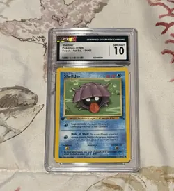 CGC GEM MINT 10 Pokemon Shellder 54/62 1999 Fossil 1st Edition - Image 1