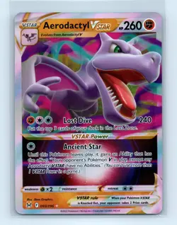 Pokemon tcg SWSH11: Lost Origin Aerodactyl VSTAR Near Mint or Better - Image 1