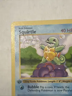 Squirtle Base Set 1st Edition Shadowless 63/102 Pokemon - Image 4
