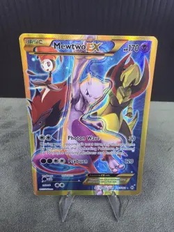 Mewtwo EX 163/162 Breakthrough (Secret Rare Full Art) Pokemon TCG English LP/MP - Image 2
