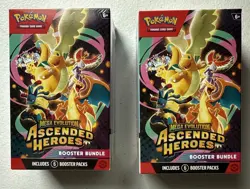 2x Ascended Heroes Booster Bundles: Pokemon - New & Sealed - Mega Evolution - Image 1
