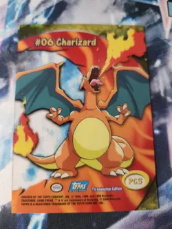 2000 Topps Pokemon TV Animation Series 2 #PC3 Charizard #06 Clear Card - Image 2
