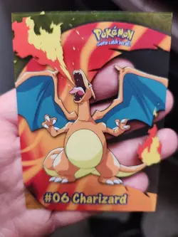2000 Topps Pokemon TV Animation Series 2 #PC3 Charizard #06 Clear Card - Image 3