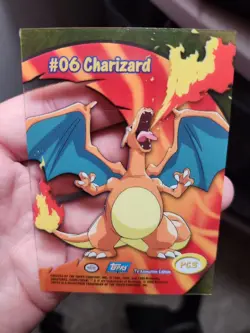 2000 Topps Pokemon TV Animation Series 2 #PC3 Charizard #06 Clear Card - Image 4