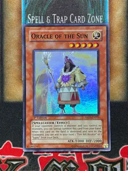 Yugioh Oracle Of The Sun ABPF-EN019 Super Rare 1st Ed LP - Image 1