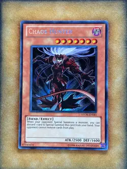 Yugioh Chaos Hunter STOR-EN085 Secret Rare LP - Image 1