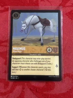 FOIL Disney LORCANA - Maximus - Palace Horse - Super Rare 10/204 FOIL - Image 1