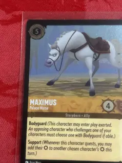 FOIL Disney LORCANA - Maximus - Palace Horse - Super Rare 10/204 FOIL - Image 3