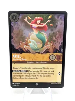 Disney Lorcana The First Chapter Ariel Spectacular Singer 2/204 - Cold Foil - Image 1