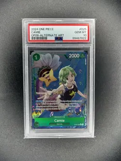 PSA 10 Camie OP06-025 Alt Art One Piece Card Game Wings of the Captain ENGLISH - Image 1