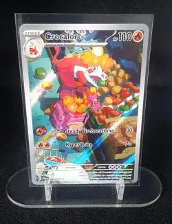Pokemon Card - Crocalor Paldea Evolved 202/193 Illustration Rare Full Art Holo - Image 1