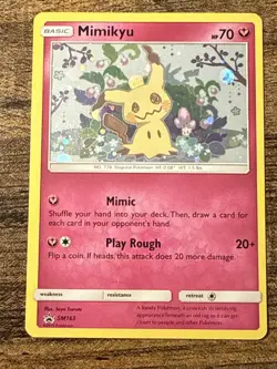 Mimikyu - SM163 - Pokemon Sun & Moon Black Star Promo Holo Rare Card MP (2) - Image 2