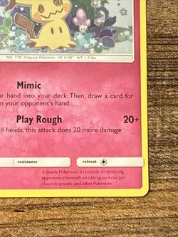 Mimikyu - SM163 - Pokemon Sun & Moon Black Star Promo Holo Rare Card MP (2) - Image 5