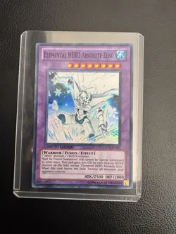 Konami Elemental HERO Absolute Zero GENF-ENSE1 Super Rare Fusion Yu-Gi-Oh! Card - Image 1