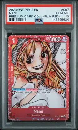 2023 ONE PIECE PREMIUM CARD COLLECTION -ONE PIECE FILM RED- #007 NAMI PSA 10 - Image 1