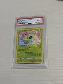 Celebi Vivid Voltage 2020 Pokemon TCG Card #009/185 PSA 10 - Image 1