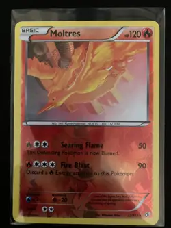 Pokemon Card Moltres 22/113 Legendary Treasures Reverse Holo - Image 1