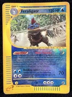 Feraligatr Expedition 12/165 Reverse Holo E-Series 2002 - Pokemon Card DMG - Image 1