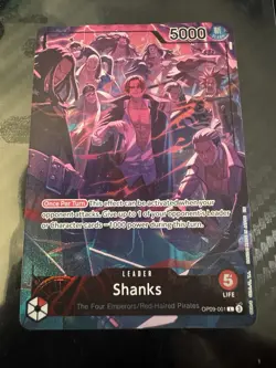 Shanks (English Version 2nd Anniversary Set) OP09-001 One Piece Promotion Cards - Image 1