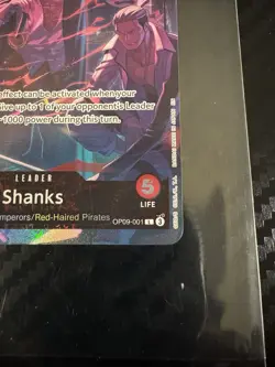 Shanks (English Version 2nd Anniversary Set) OP09-001 One Piece Promotion Cards - Image 2
