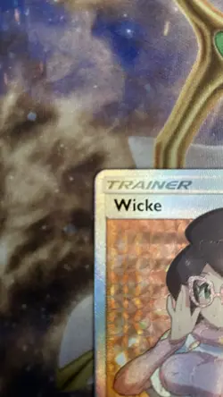 Wicke 147/147 SM Burning Shadows 2017 Full Art Holo Pokemon Card TCG NM - Image 5