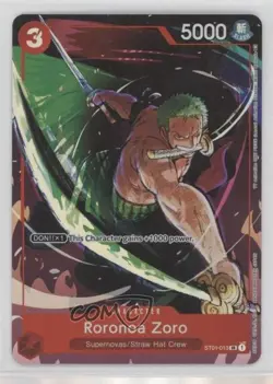 2023 One Piece Card Game: Gift Collection Promo SR Roronoa Zoro #ST01-013 - Image 1