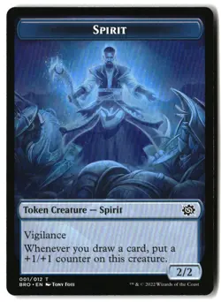 MTG Spirit Token [BRO - 1] LP 4-34 - Image 1