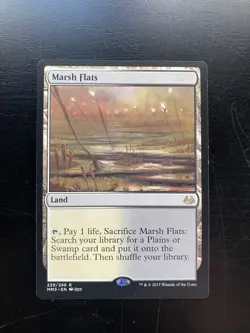 Wizards of the Coast Marsh Flats Modern Masters 2017 Rare Land Regular 239/249 - Image 1