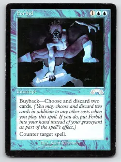 MTG Forbid Normal U Exodus (EXO) 35 LP Magic - Image 1