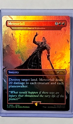 2025 MTG Magic the Gathering Secret Lair FF8 Final Fantasy Foil #1862 Meteorfall - Image 1