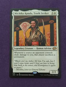 Magic: The Gathering Michiko Konda Truth Seeker Jumpstart 2022 215 MTG - Image 1