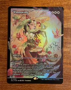 Winnowing FOIL Showcase 382 Lorwyn Eclipsed ECL MTG Mythic Unplayed Mint Sorcery - Image 1