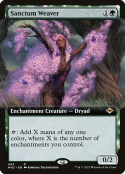Sanctum Weaver x1 1x Extended Art Modern Horizons 2 NM MTG - Image 1