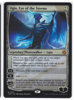 MTG Ugin, Eye of the Storms Tarkir: Dragonstorm TDM #1 mythic NM **LOOK**! - Image 1