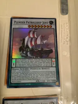 Yu-Gi-Oh! Plunder Patrollship Jord PHHY-EN041 Super Rare 1st Edition Pack Fresh - Image 1